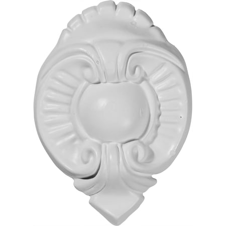 Ekena Millwork 4 3/4"W x 6 1/4"H x 1 1/8"P Robin Center Onlay ONL04X06RB